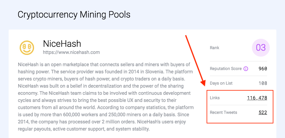 Links & tweets - crypto mining pools