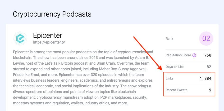 Links & tweets - crypto podcasts