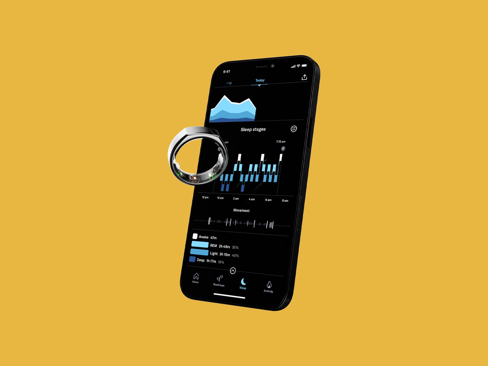 URA with phone displaying URA app