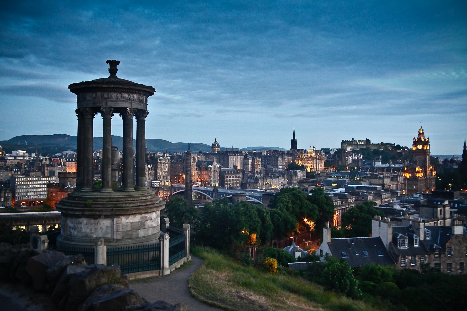 A view of Edinburgh.